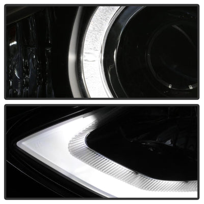LED Halo Black Projector Headlights <br>11-13 Hyundai Elantra 13 Hyundai Elantra Coupe