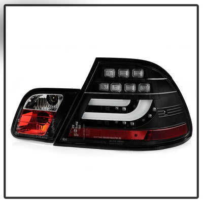 Black LED Tail Lights <br>00 BMW 323Ci 328Ci 01-03 BMW 325Ci 330Ci M3