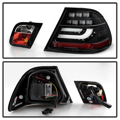 Black LED Tail Lights <br>00 BMW 323Ci 328Ci 01-03 BMW 325Ci 330Ci M3