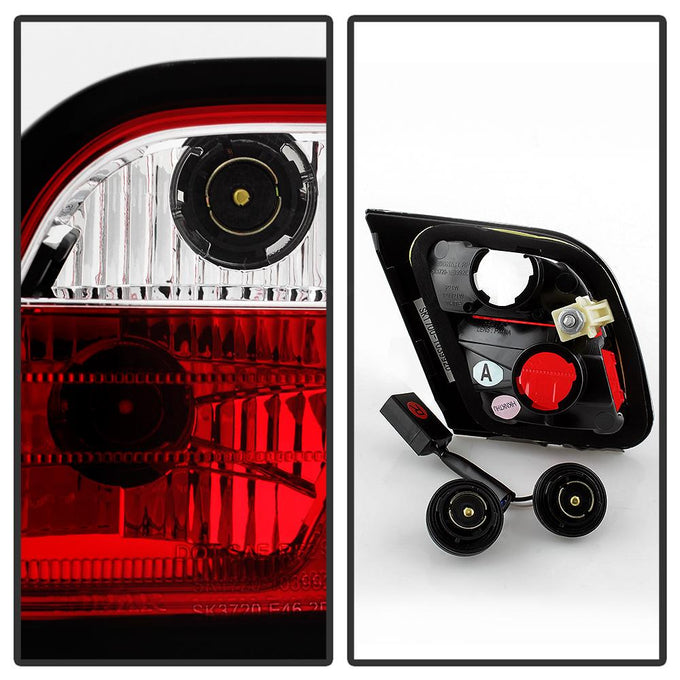 Red Clear LED Tail Lights <br>00 BMW 323Ci 328Ci 01-03 BMW 325Ci 330Ci M3