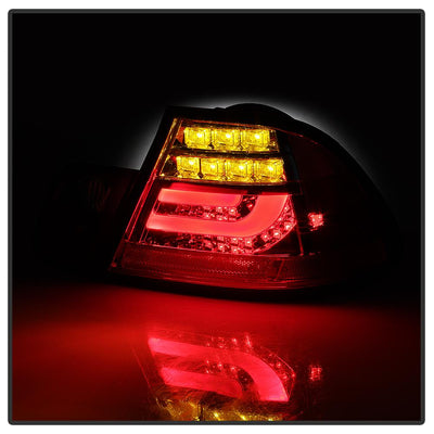 Red Clear LED Tail Lights <br>00 BMW 323Ci 328Ci 01-03 BMW 325Ci 330Ci M3