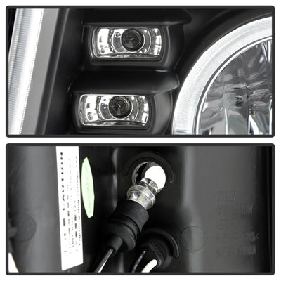 LED Halo Black Projector Headlights <br>04-12 Chevrolet Colorado 04-12 GMC Canyon