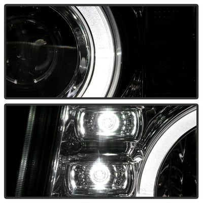 LED Halo Chrome Projector Headlights <br>04-12 Chevrolet Colorado 04-12 GMC Canyon