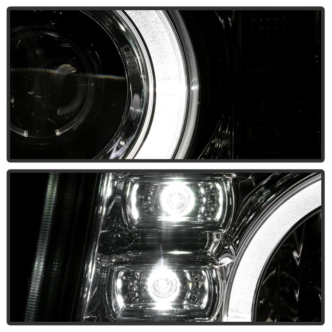 LED Halo Chrome Projector Headlights <br>04-12 Chevrolet Colorado 04-12 GMC Canyon
