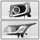 Light Tube Black DRL Projector Headlights <br>11-14 Chevrolet Cruze