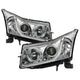 Light Tube Chrome DRL Projector Headlights <br>11-14 Chevrolet Cruze