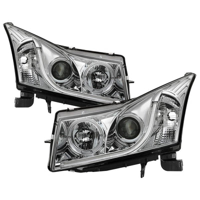 Light Tube Chrome DRL Projector Headlights <br>11-14 Chevrolet Cruze