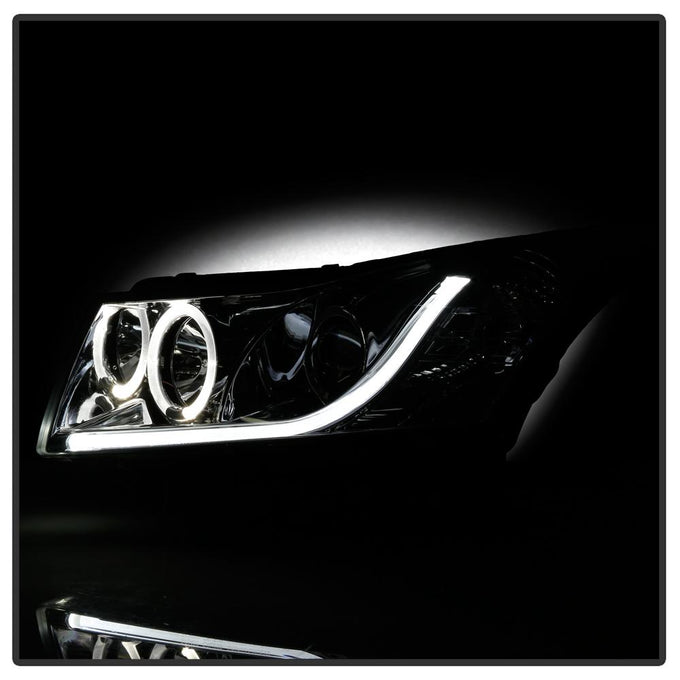 Light Tube Chrome DRL Projector Headlights <br>11-14 Chevrolet Cruze