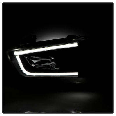 Light Tube Black DRL Projector Headlights <br>11-14 Dodge Charger