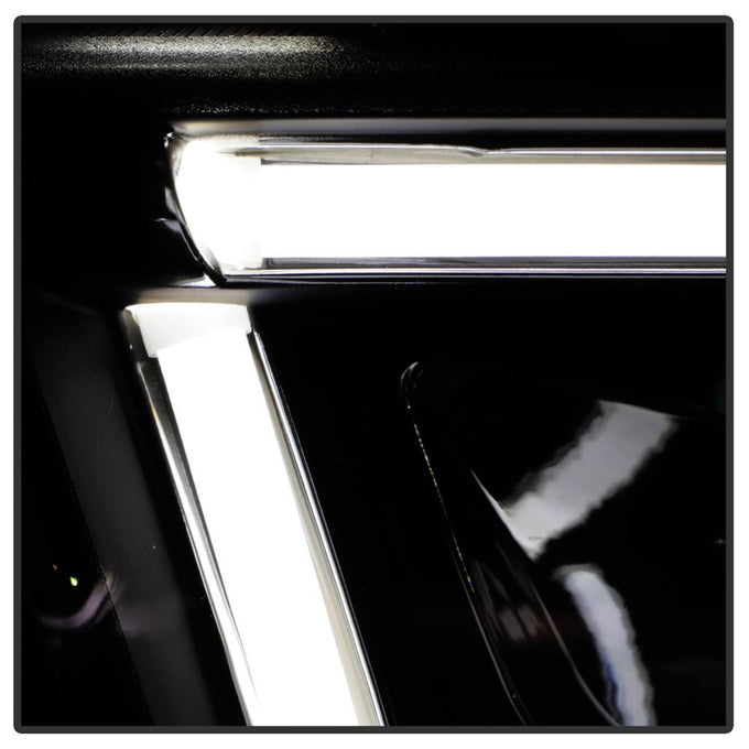 Light Tube Black DRL Projector Headlights <br>11-14 Dodge Charger