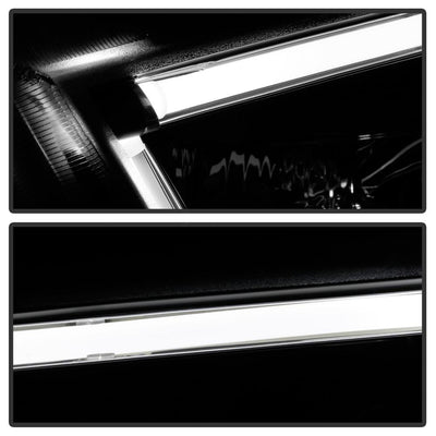 Light Tube Black DRL Projector Headlights <br>11-14 Dodge Charger