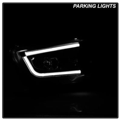 Light Tube Black DRL Projector Headlights <br>11-14 Dodge Charger