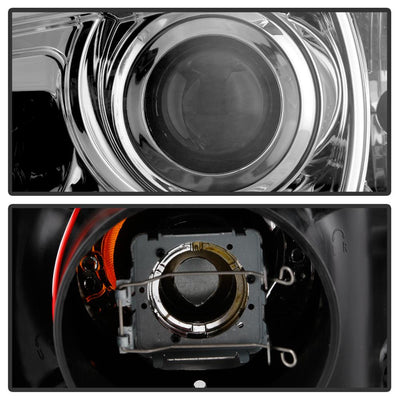 Light Tube Chrome DRL Projector Headlights <br>11-14 Dodge Charger
