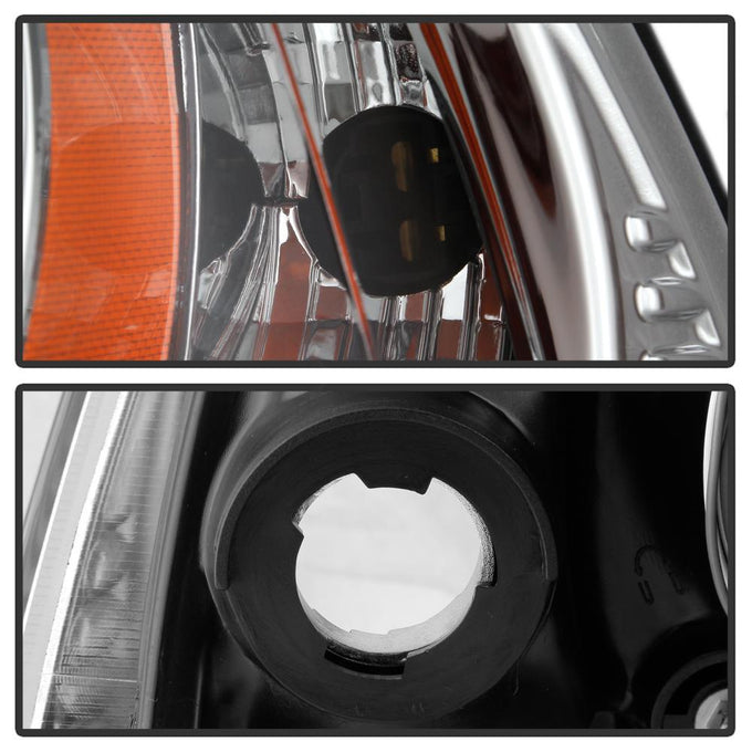 Light Tube Chrome DRL Projector Headlights <br>11-14 Dodge Charger
