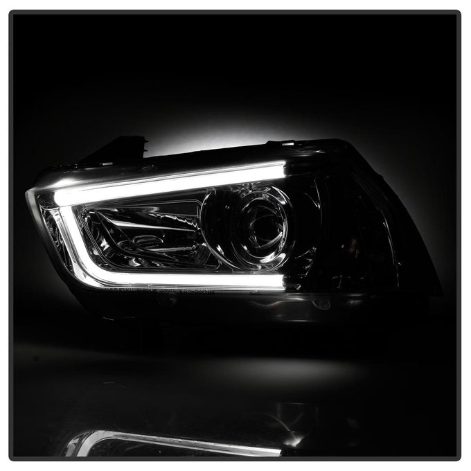 Light Tube Chrome DRL Projector Headlights <br>11-14 Dodge Charger