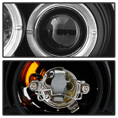 DRL Black Projector Headlights <br>08-12 Ford Escape