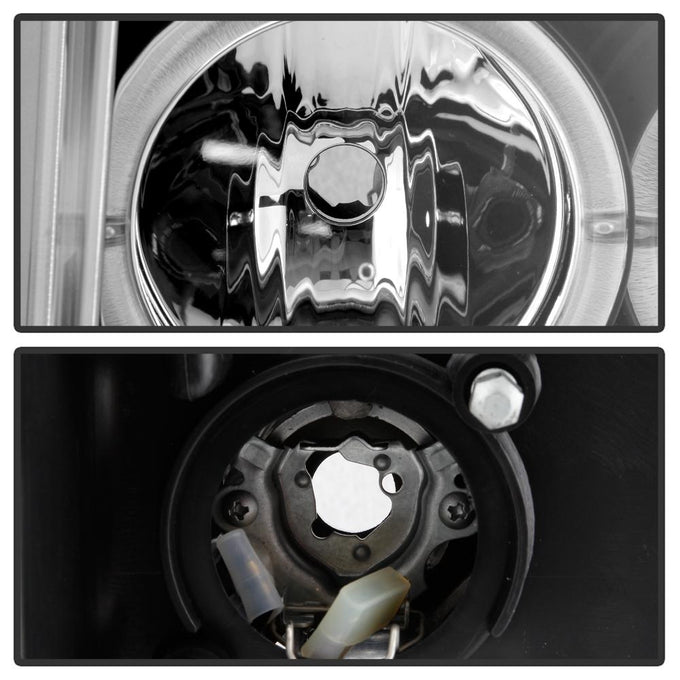 DRL Black Projector Headlights <br>08-12 Ford Escape