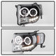DRL Black Projector Headlights <br>08-12 Ford Escape
