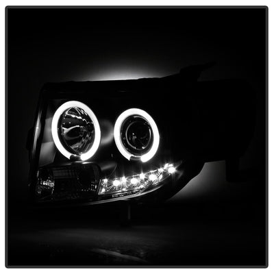 DRL Black Projector Headlights <br>08-12 Ford Escape