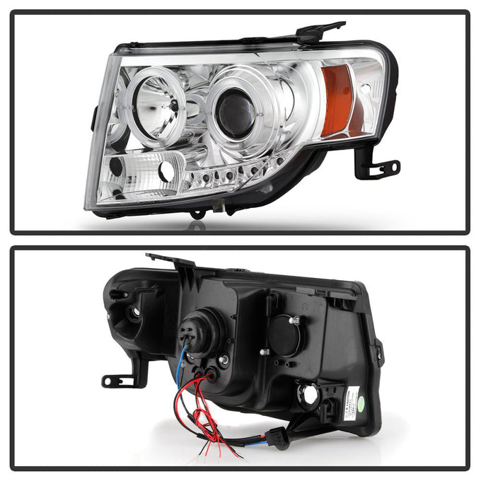 DRL Chrome Projector Headlights <br>08-12 Ford Escape