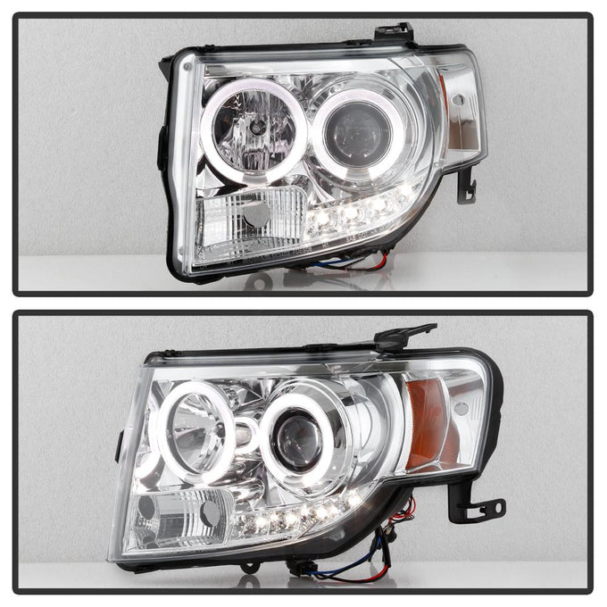 DRL Chrome Projector Headlights <br>08-12 Ford Escape