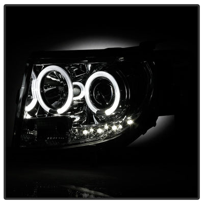 DRL Chrome Projector Headlights <br>08-12 Ford Escape