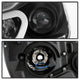 DRL Black Projector Headlights <br>12-13 Mercedes-Benz C300 C350 C250 C63 AMG