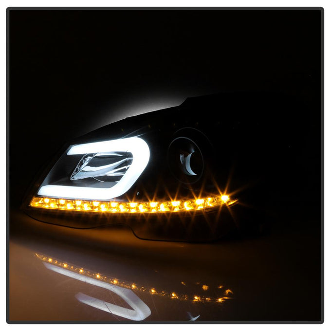 DRL Black Projector Headlights <br>12-13 Mercedes-Benz C300 C350 C250 C63 AMG