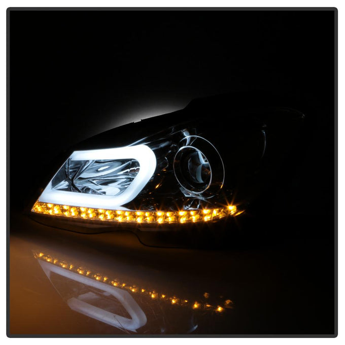 DRL Chrome Projector Headlights <br>12-13 Mercedes-Benz C300 C350 C250 C63 AMG
