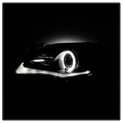 DRL LED Black Projector Headlights <br>11-13 Toyota Corolla