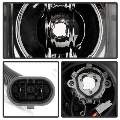 3D DRL Black Projector Headlights <br>11-13 Toyota Highlander