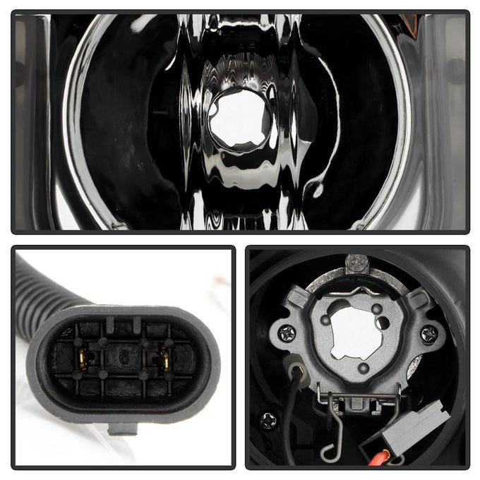 3D DRL Black Projector Headlights <br>11-13 Toyota Highlander