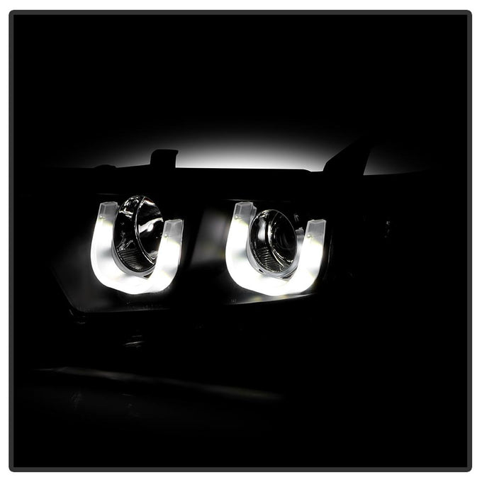 3D DRL Black Projector Headlights <br>11-13 Toyota Highlander