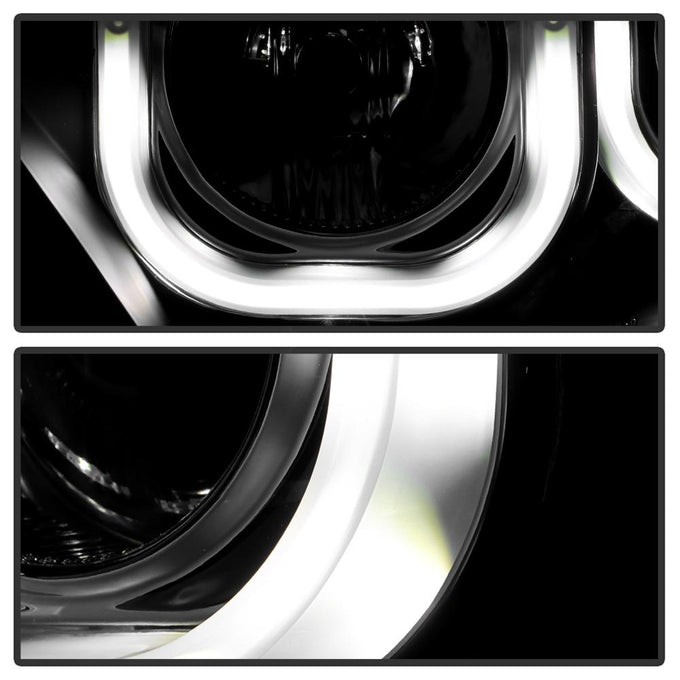 3D DRL Black Projector Headlights <br>11-13 Toyota Highlander