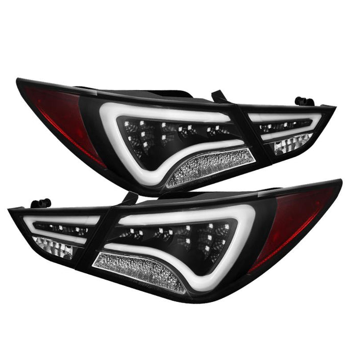 Black LED Tail Lights <br>11-14 Hyundai Sonata