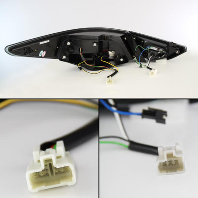 Black LED Tail Lights <br>11-14 Hyundai Sonata
