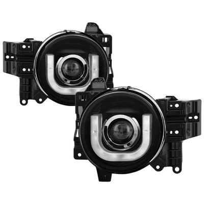 3D DRL LED Black Projector Headlights <br>07-14 Toyota FJ Cruiser