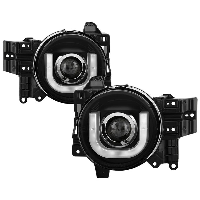 3D DRL LED Black Projector Headlights <br>07-14 Toyota FJ Cruiser