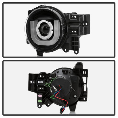 3D DRL LED Black Projector Headlights <br>07-14 Toyota FJ Cruiser