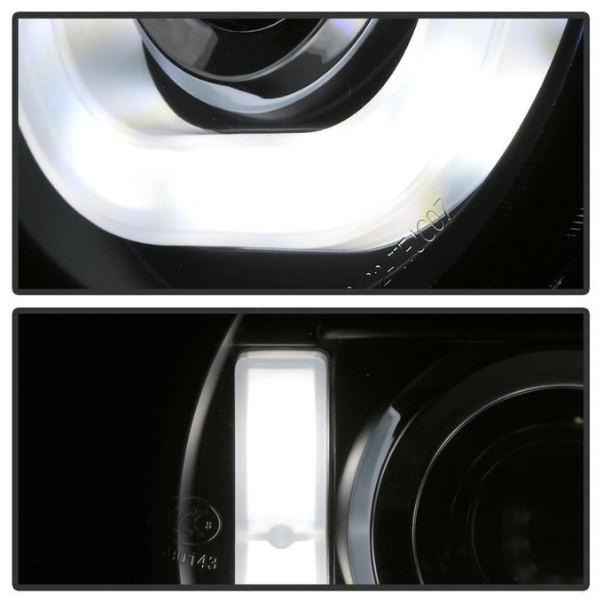3D DRL LED Black Projector Headlights <br>07-14 Toyota FJ Cruiser
