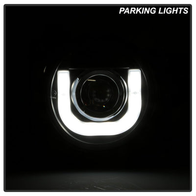 3D DRL LED Black Projector Headlights <br>07-14 Toyota FJ Cruiser