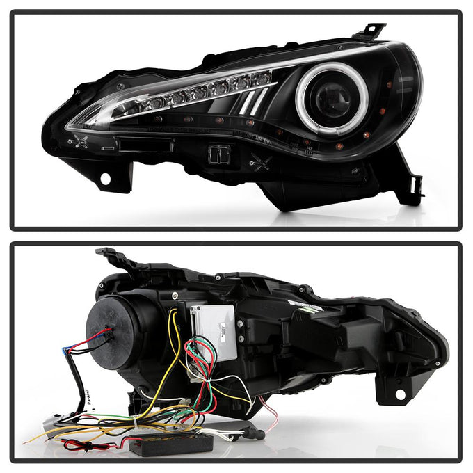 CCFL Halo Black DRL LED Projector Headlights <br>13-16 Scion FR-S 17-19 Toyota 86