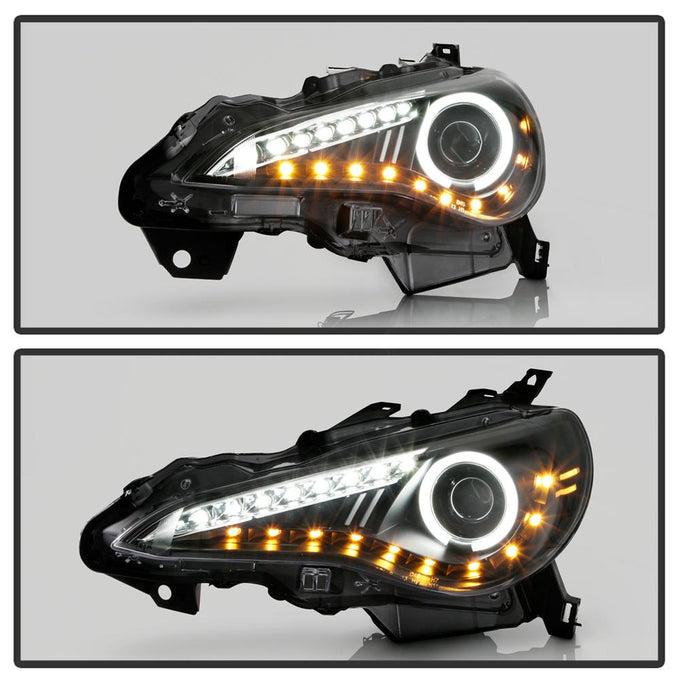CCFL Halo Black DRL LED Projector Headlights <br>13-16 Scion FR-S 17-19 Toyota 86