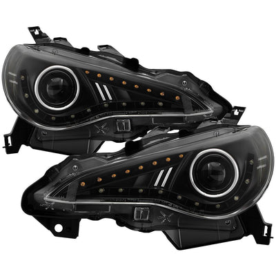 DRL LED Black Projector Headlights <br>13-16 Scion FR-S 17-19 Toyota 86