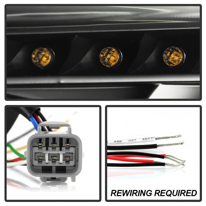 DRL LED Black Projector Headlights <br>13-16 Scion FR-S 17-19 Toyota 86