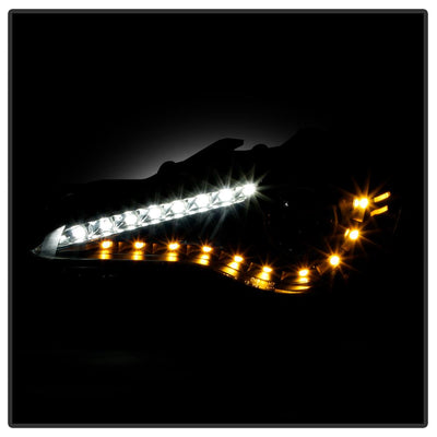 DRL LED Black Projector Headlights <br>13-19 Subaru BRZ