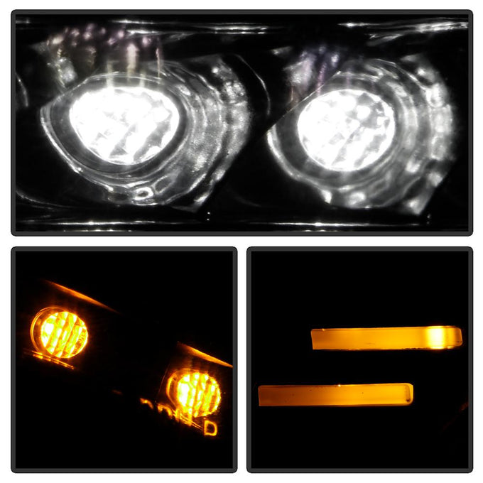 DRL LED Black Projector Headlights <br>13-19 Subaru BRZ