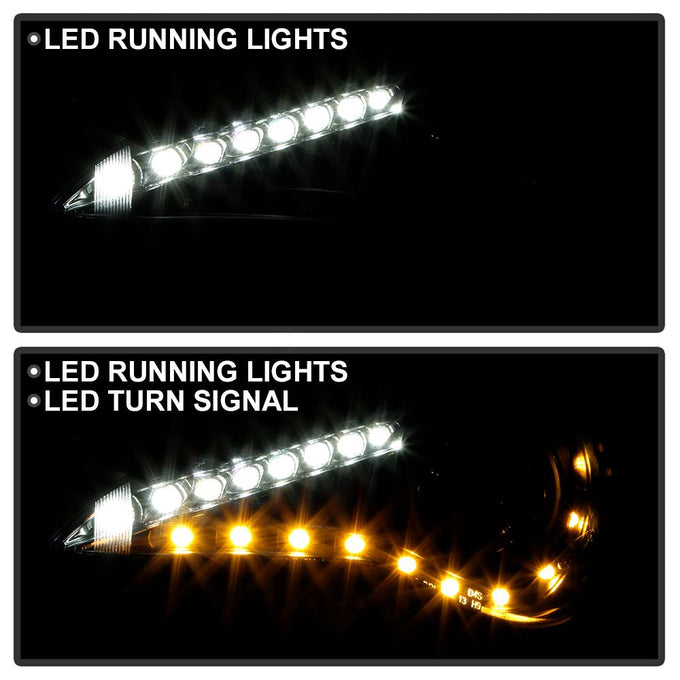 DRL LED Black Projector Headlights <br>13-19 Subaru BRZ