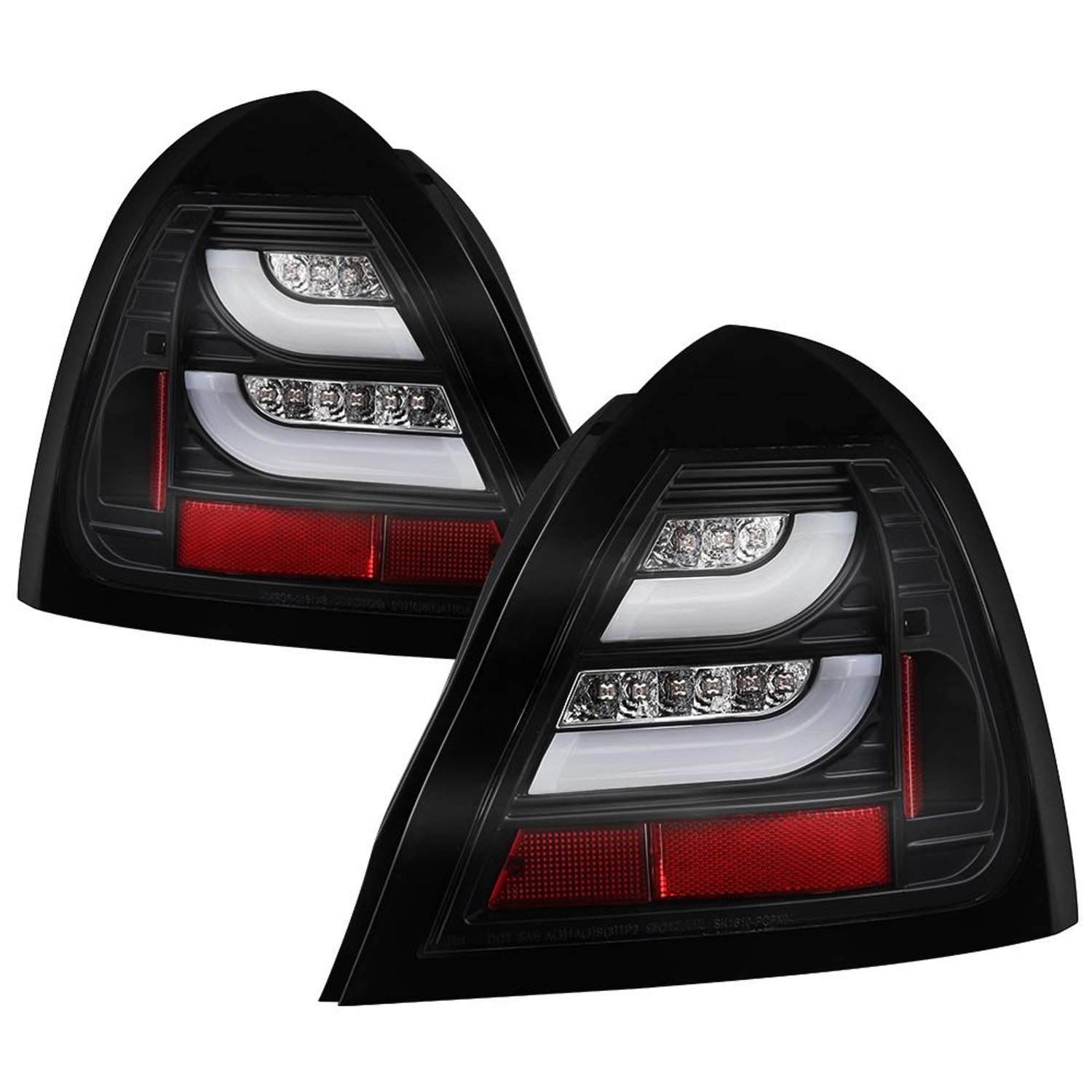 Black LED Tail Lights <br>04-08 Pontiac Grand Prix