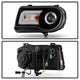 LED DRL Black Projector Headlights <br>05-10 Chrysler 300